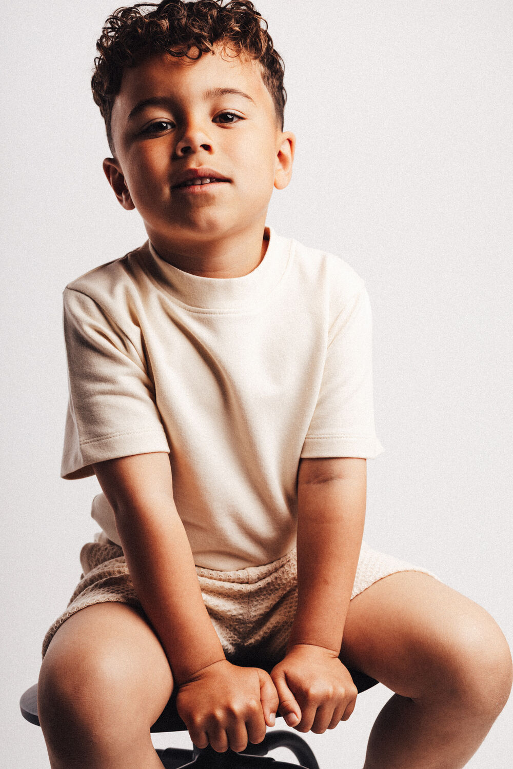 Beige BAJE STUDIO T-shirt LEON - large