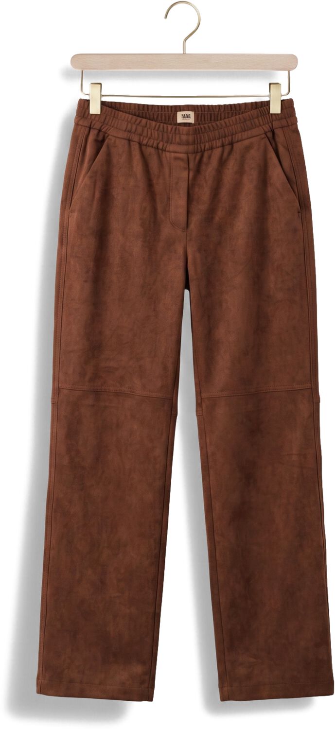 MAC Dames Broeken 0455 Velour Chiara Wide Leg Bruin-32