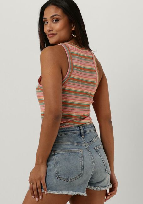 Multi SCOTCH & SODA Top STRIPE TEXTURED RACER TANK - large