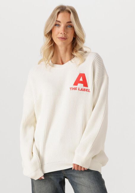 Ecru ALIX THE LABEL Trui LADIES KNITTED BASIC JUMPER - large