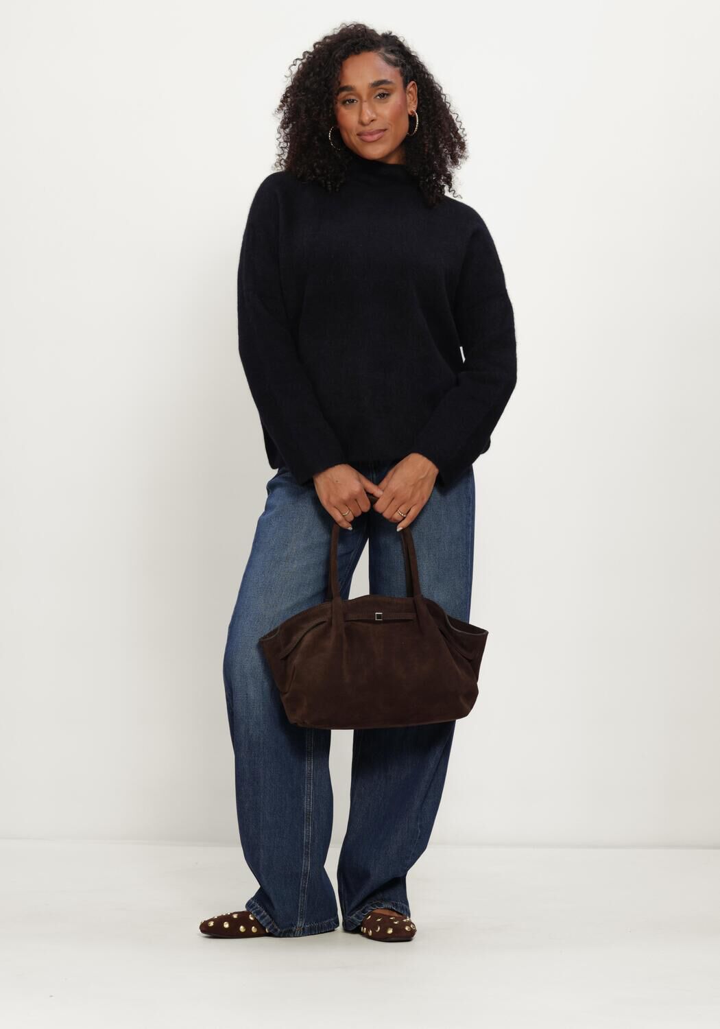 KNIT-TED Dames Truien & Vesten Kim Pullover Zwart