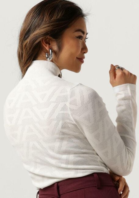 Witte ALIX THE LABEL Tops & T-shirts LADIES KNITTED A MESH TOP - large