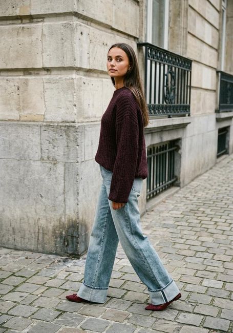 Bordeaux WITHBLACK Trui WBLOPHELIA LS PULLOVER - large