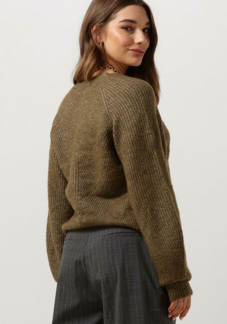 Groene MSCH COPENHAGEN Vest MSCHPETUNIA PEGGY CARDIGAN - large
