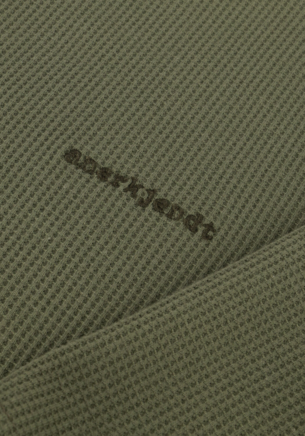 Olijf ANERKJENDT T-shirt AKKIKKI S/S WAFFLE TEE - large