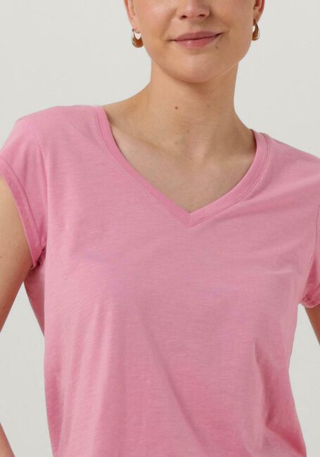 Roze CC HEART T-shirt BASIC V-NECK T-SHIRT - large