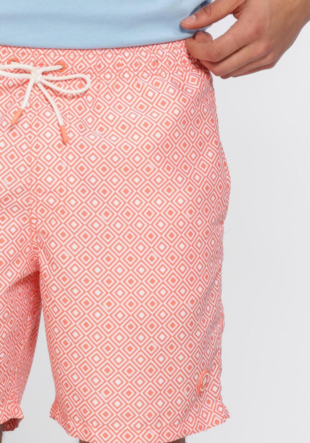 Oranje SHIWI Zwembroeken MIKE SWIM SHORTS 7 INCH GEO SQUARE - large