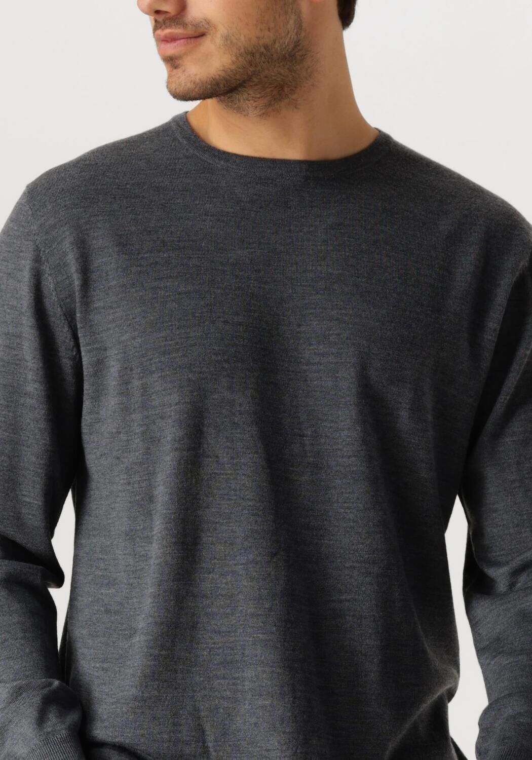 PROFUOMO Heren Truien & Vesten Pullover Crewneck Antraciet