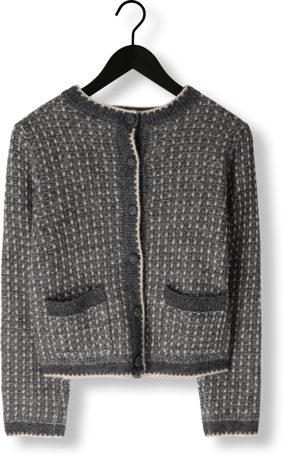 SELECTED FEMME Dames Truien & Vesten Slfsine Ls Knit Cardigan Donkergrijs