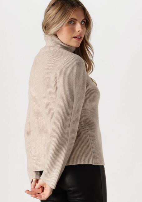 Ecru CO'COUTURE Coltrui ROW RIB ROLLNECK - large