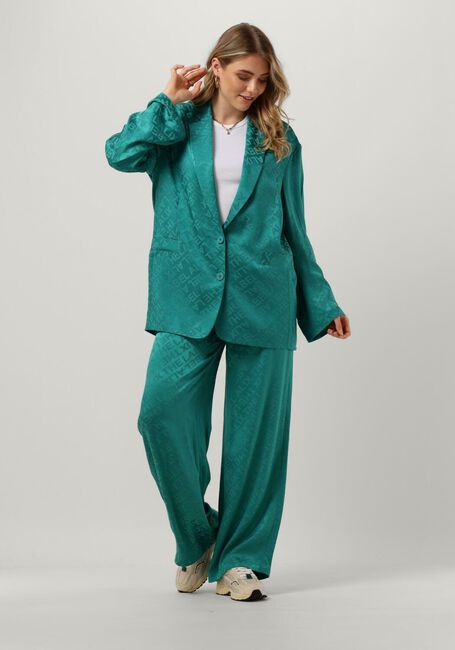 Groene ALIX THE LABEL Blazer LADIES WOVEN OVERSIZED BLAZER TEXT - large