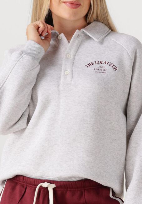 Lichtgrijze THE LOLA CLUB Sweater MAYA - large