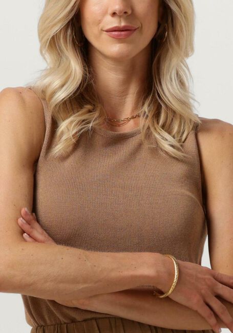 Bruine SELECTED WOMEN Top SLFMOON SL KNIT TOP - large