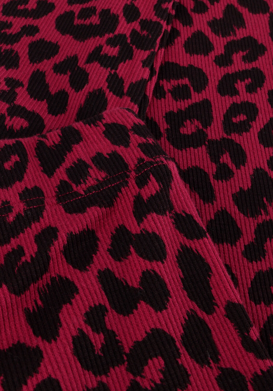 Roze DAILY BRAT Legging LEOPARD TIGHTS DARK PINK - large
