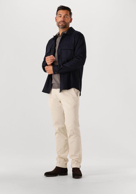 Donkerblauwe PROFUOMO Overshirt OVERSHIRT CUTAWAY KNITTED - large