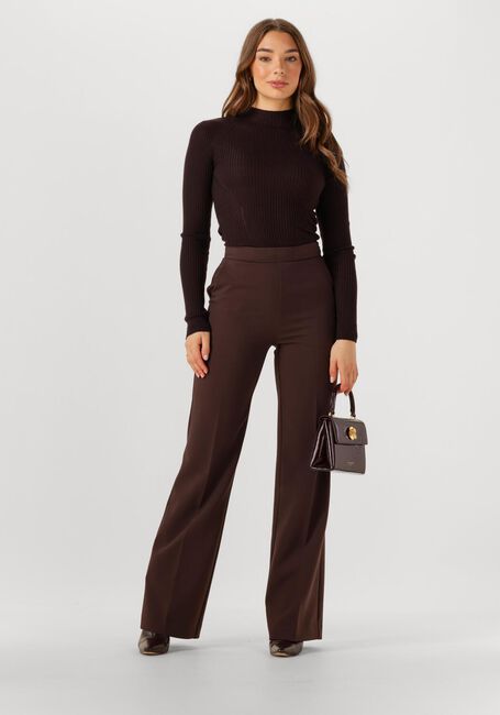 Bruine TWINSET MILANO Wijde broek 252TT2381 - large
