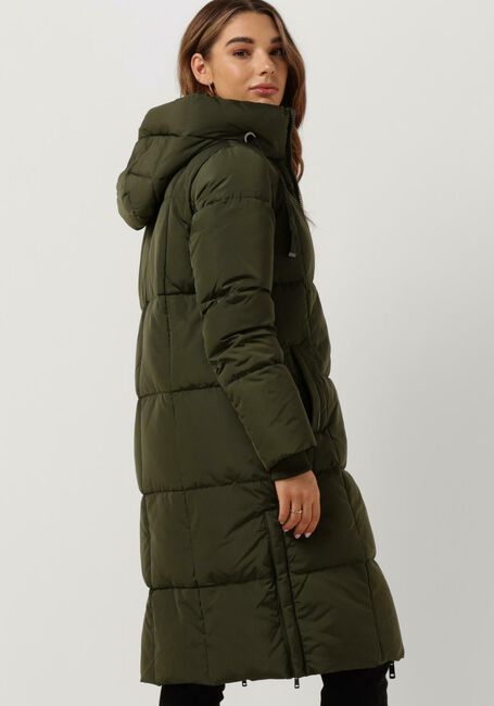 Donkergroene MOS MOSH Gewatteerde jas NOVA SQUARE DOWN COAT - large