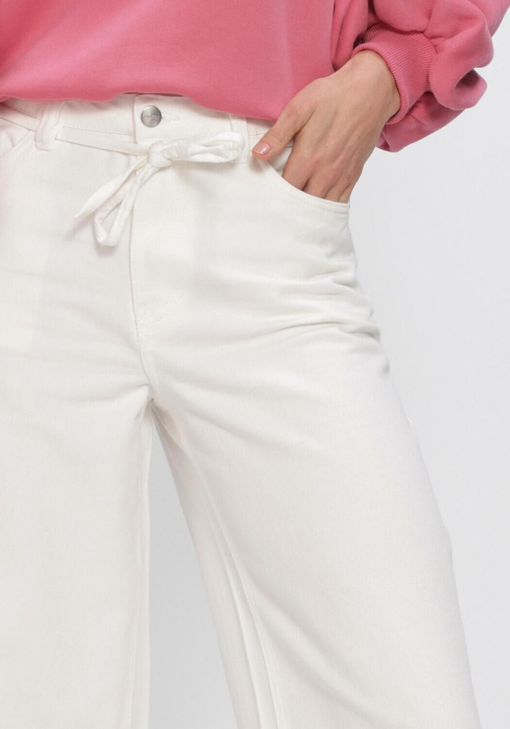 Blauwe OBJECT Wide jeans OBJROSIE MW WIDE JEANS - large