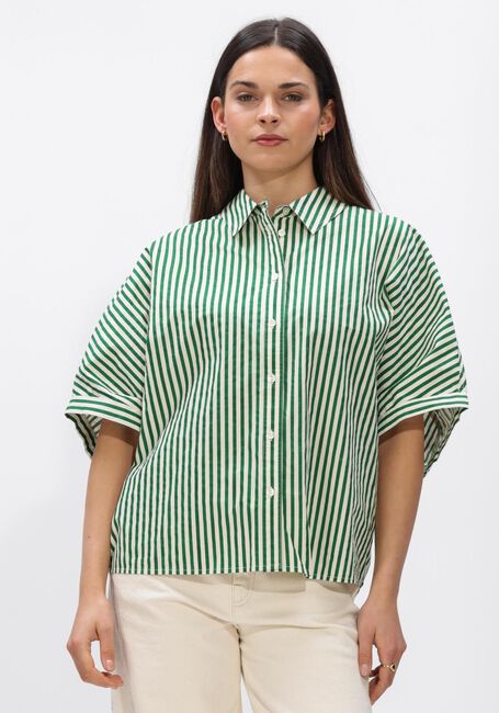 Groene BY-BAR Blouses SUNNY STRIPE BLOUSE - large