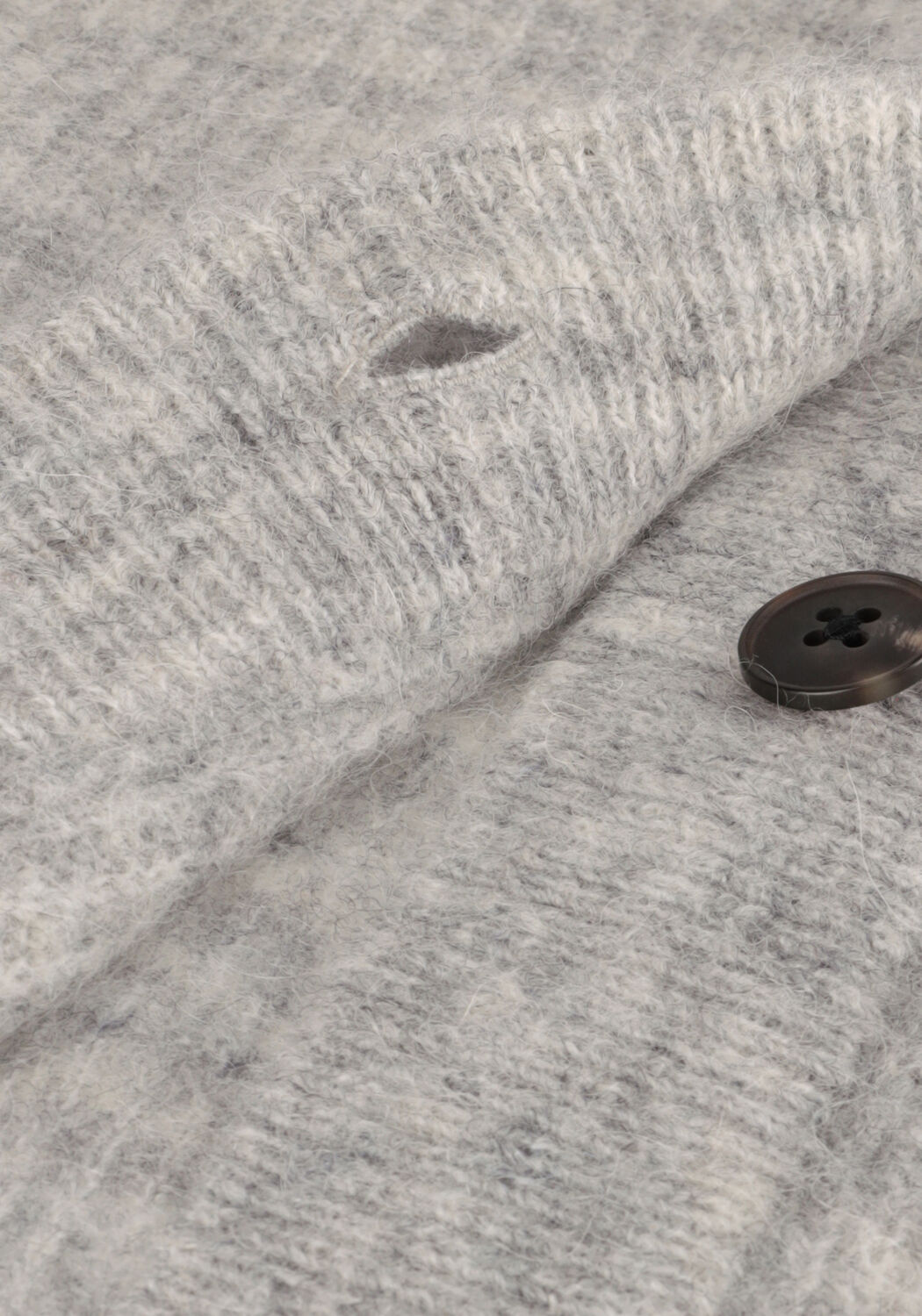 Lichtgrijze SELECTED WOMEN Vest SLFLULU LS KNIT SHORT CARDIGAN - large