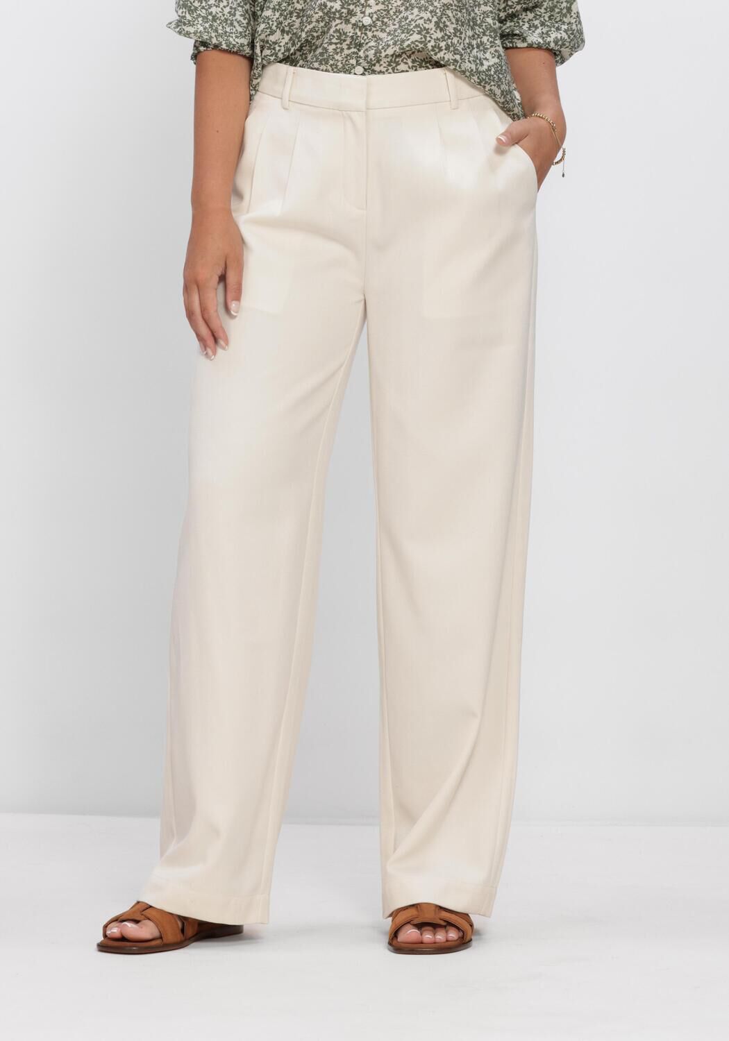 Creme ENVII Pantalon ENDORE PANTS 7092 - large