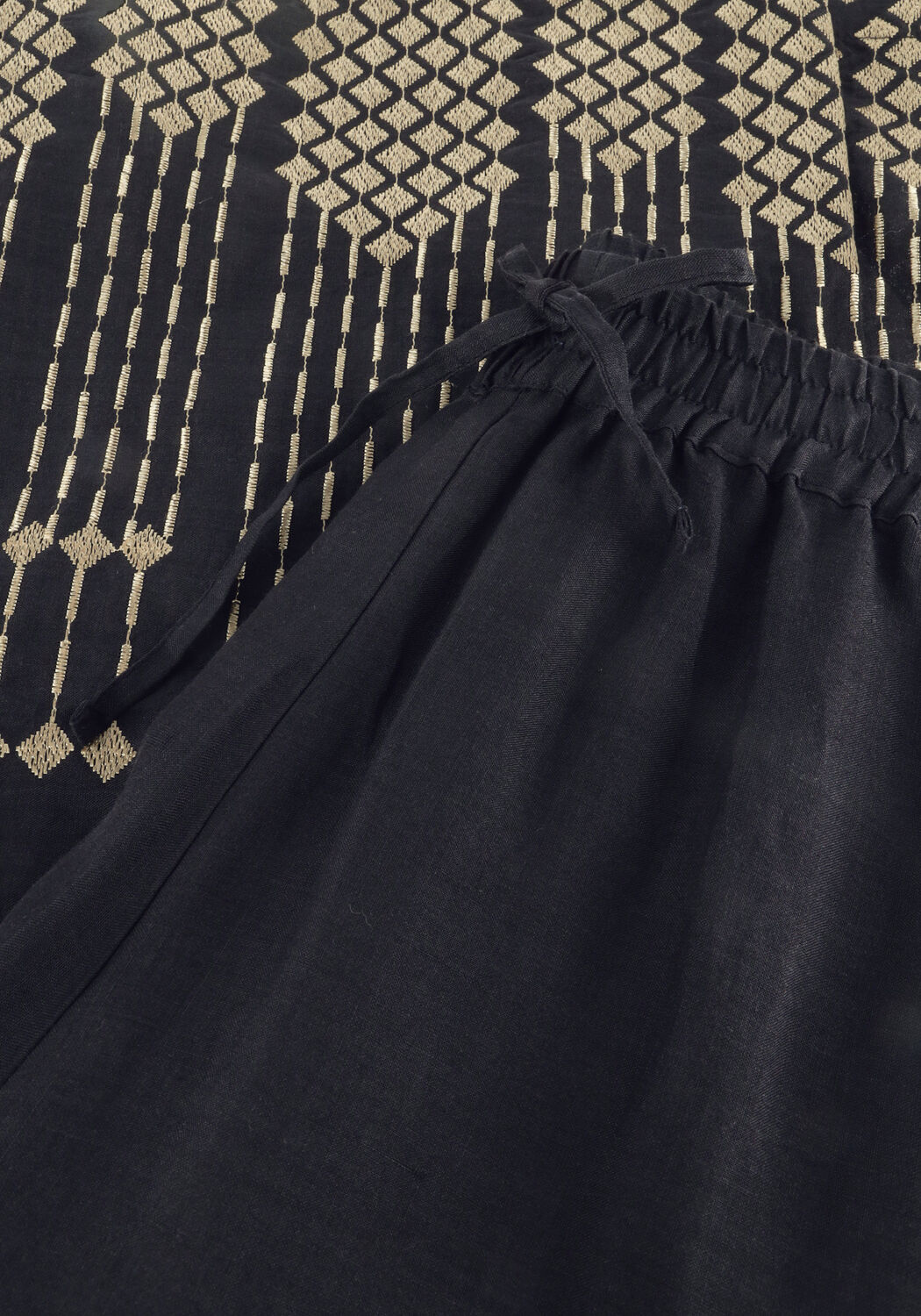 Zwarte GREEK ARCHAIC KORI Broeken S26K-4081083 - large