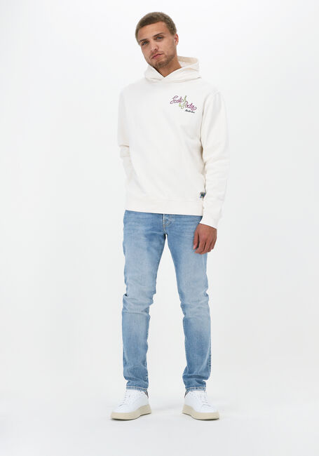 Witte SCOTCH & SODA Sweater REGULAR FIT LOGO ARTWORK HOODIE - large