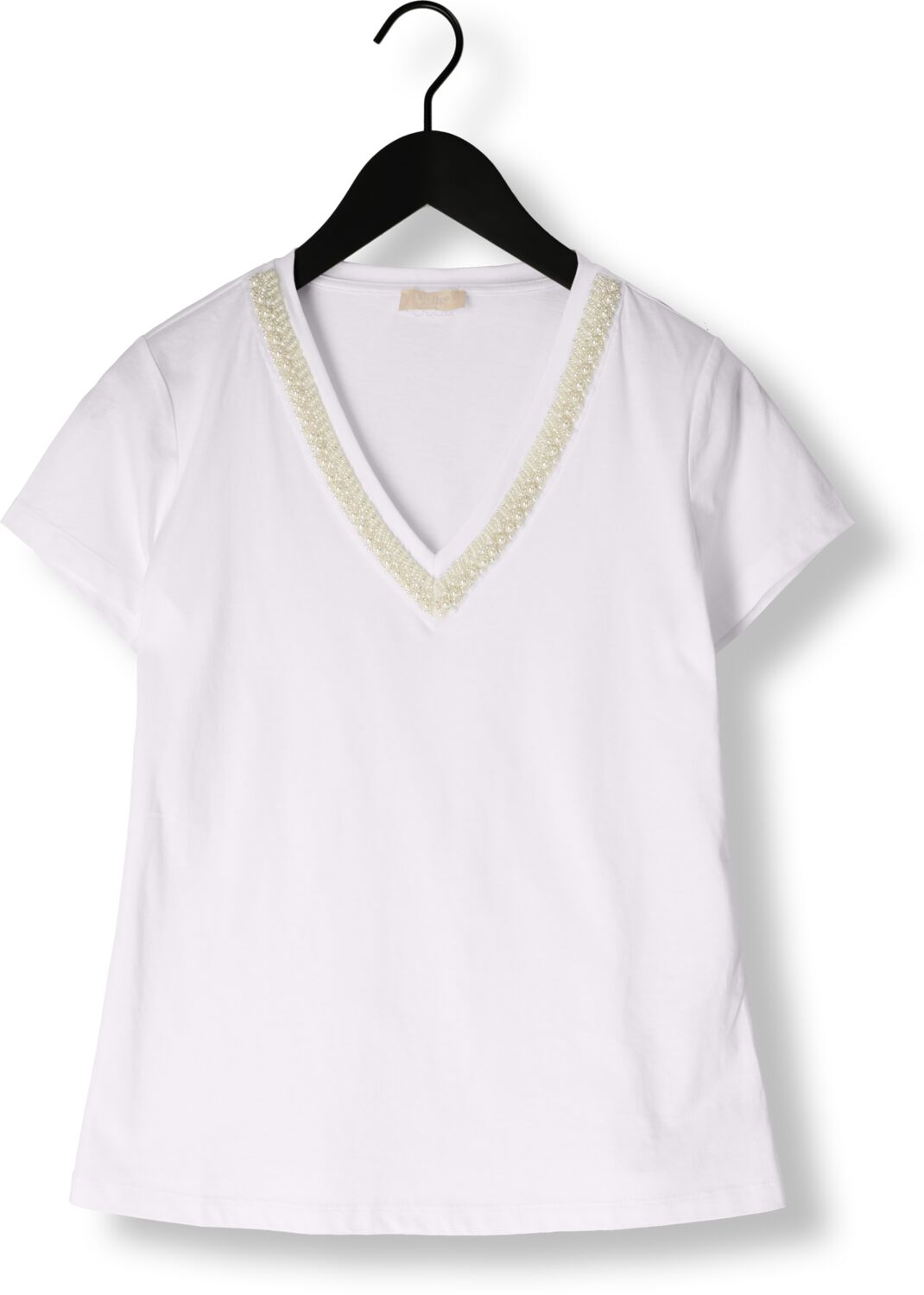 LIU JO Dames Tops & T-shirts Jersey Jewel Neck T-shirt Wit