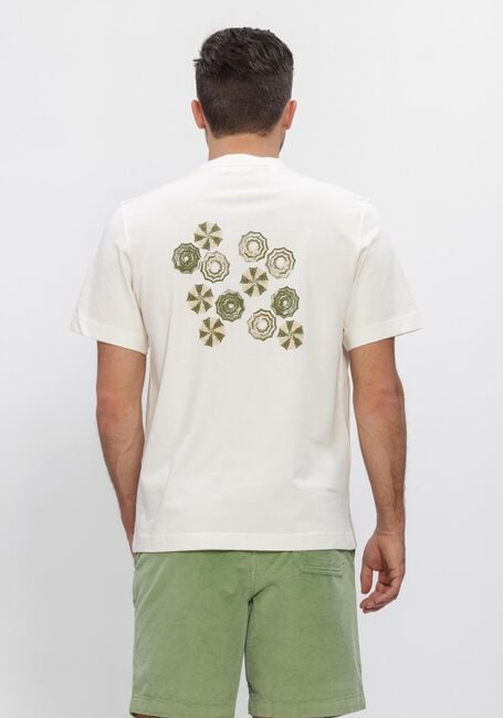 Witte SELECTED MEN Polo / T-shirt SLHMAX GRAPHIC SS O-NECK TEE - large