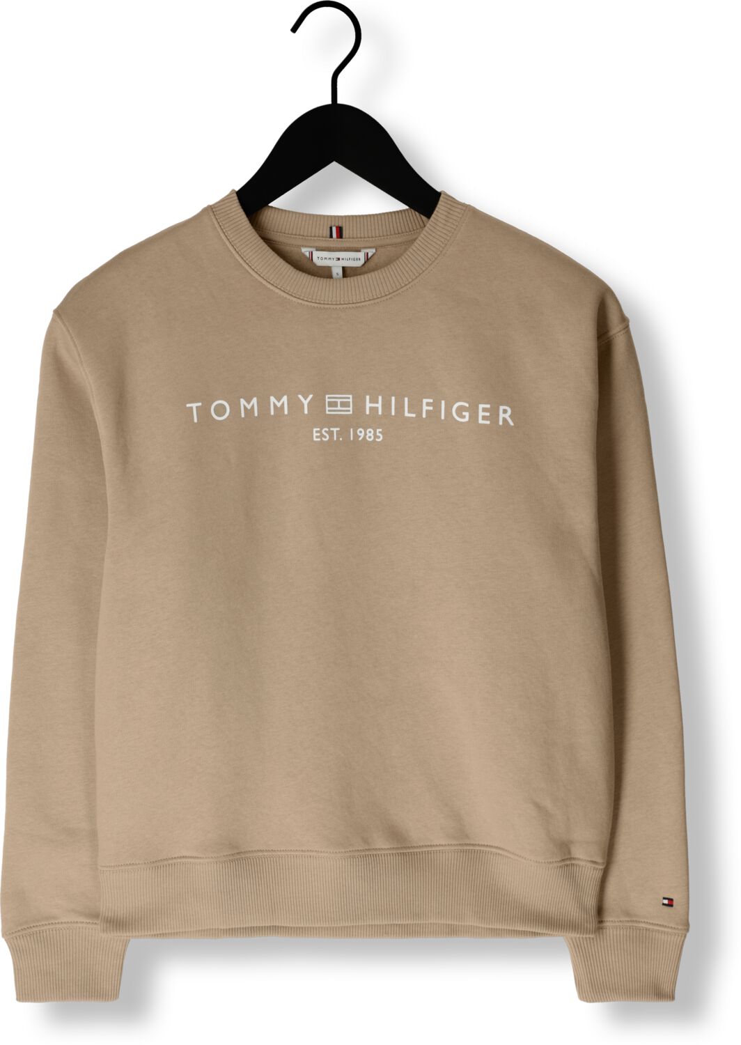 TOMMY HILFIGER Dames Truien & Vesten Mdrn Reg Corp Logo C-nk Swtshrt Beige