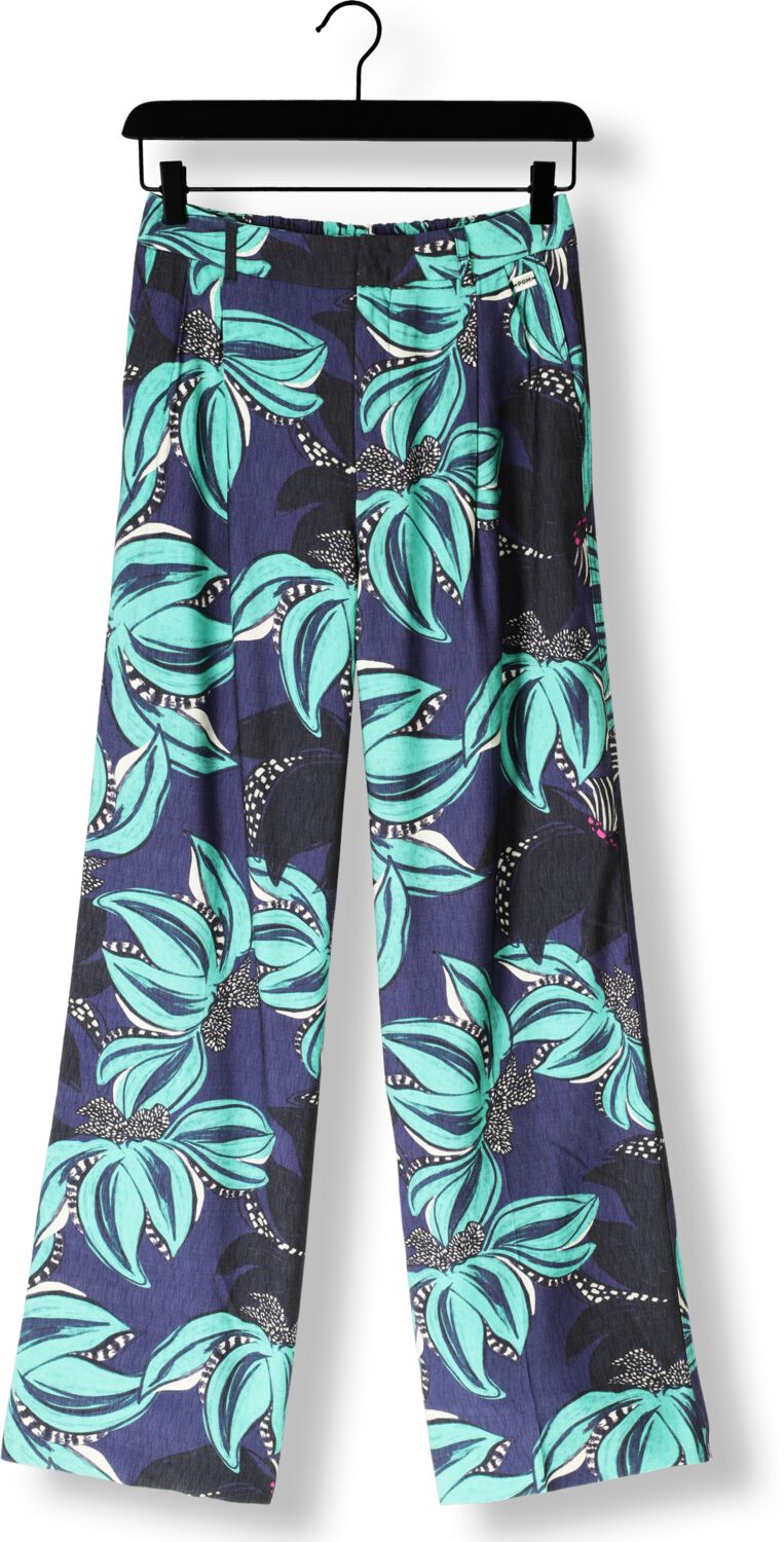 POM AMSTERDAM Dames Broeken Pants Delicacy Green Blauw