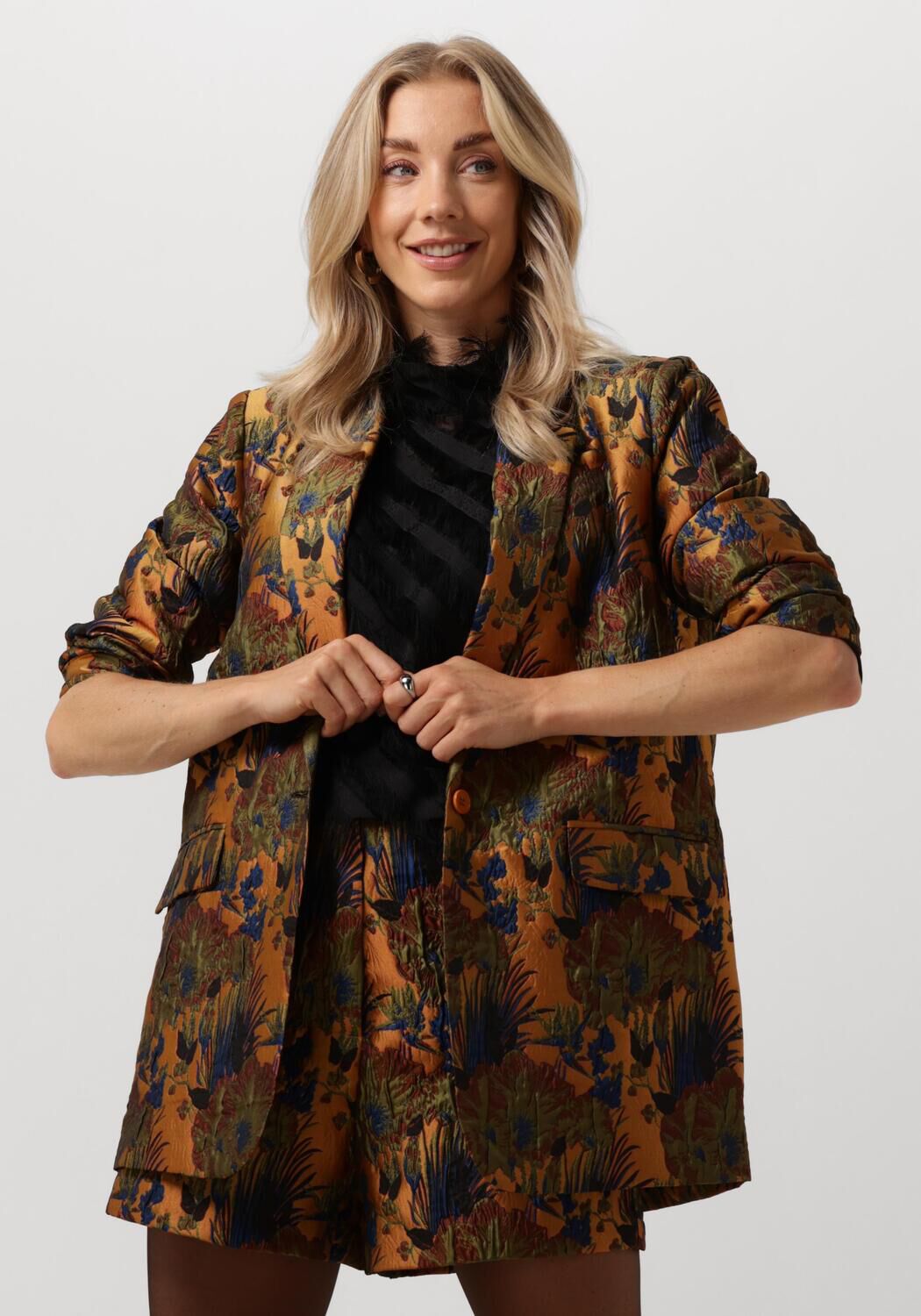 STUDIO AMAYA Dames Blazers Jazzy Roest