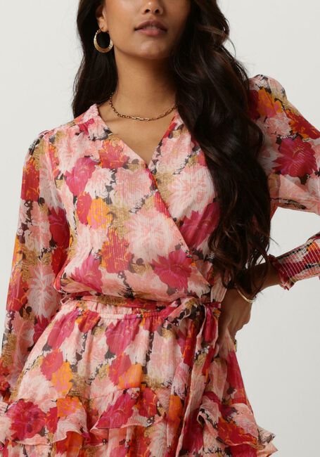 Roze NEO NOIR Mini jurk DENNIE MAXI FLOWER DRESS - large