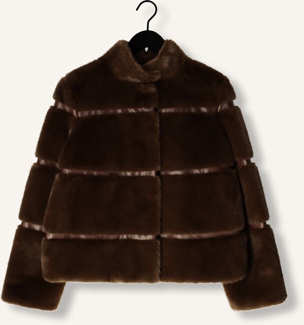 Bruine TWINSET MILANO Faux fur jas 242TT2022 Bruine TWINSET MILANO Faux fur jas 242TT2022 - large