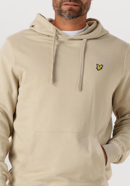 Taupe LYLE & SCOTT Sweater PULLOVER HOODIE - large