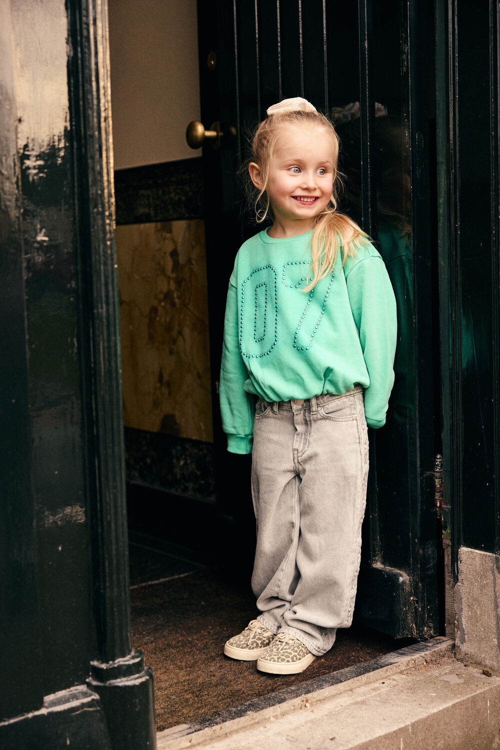 DAILY7 Meisjes Truien & Vesten Sweater Cropped Mint