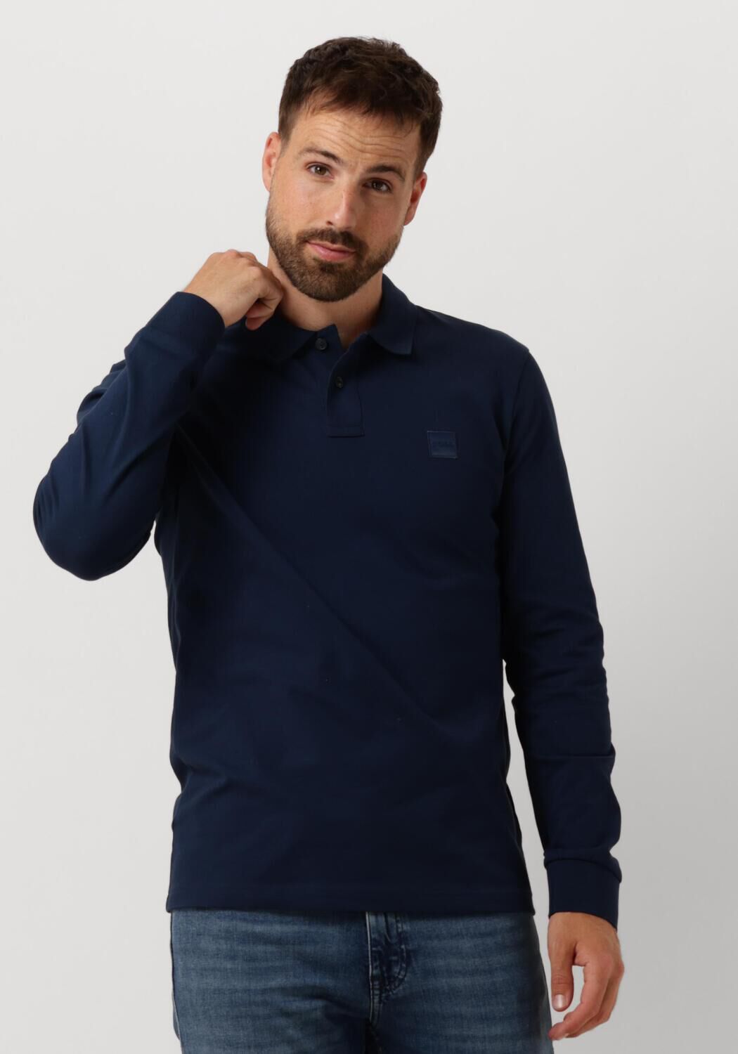 BOSS ORANGE Heren Polo's & T-shirts Passerby Donkerblauw