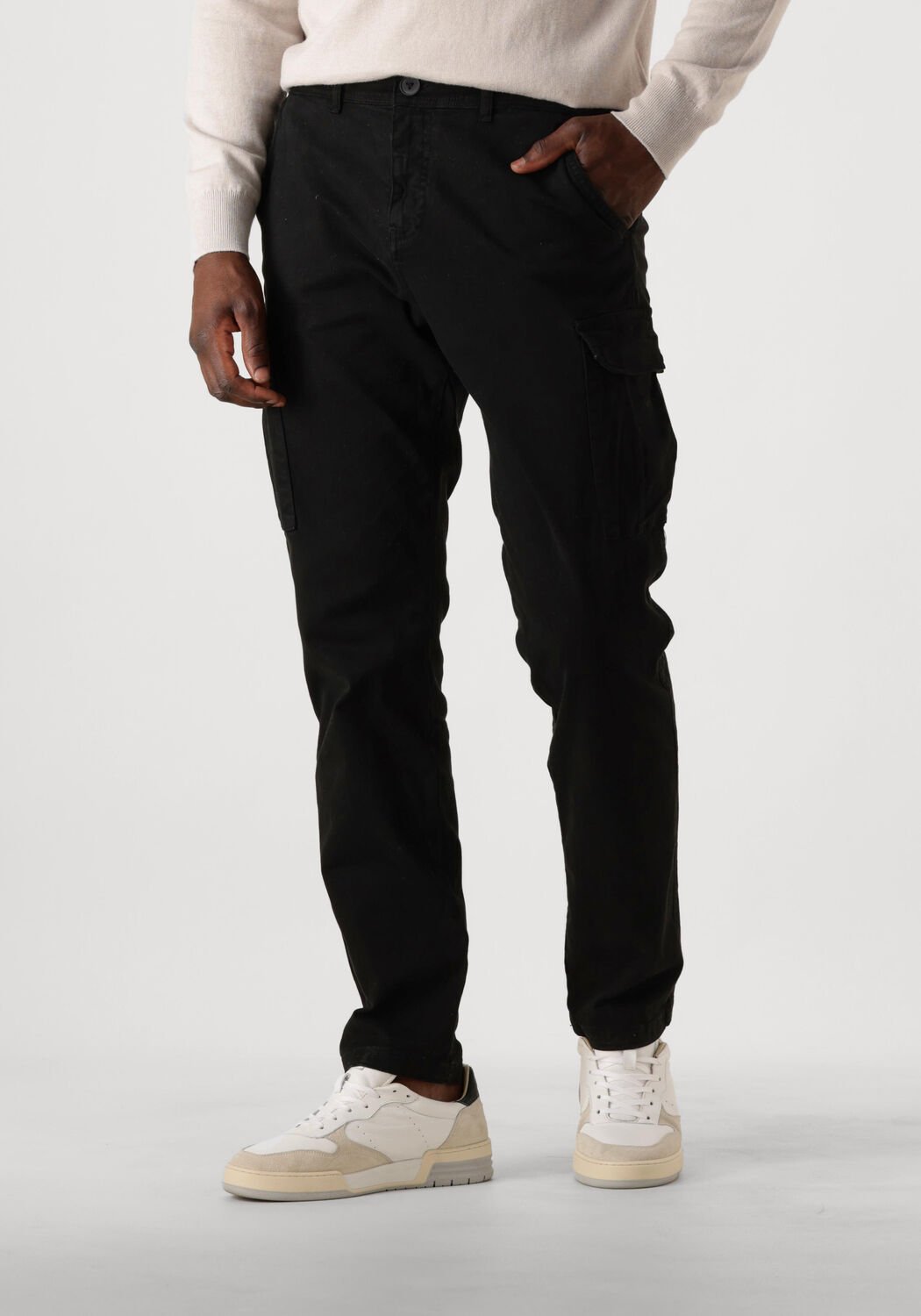 PURE PATH Heren Broeken Regular Fit Pants Cargo506 Zwart