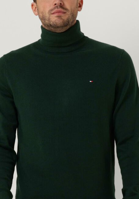 Brouwerij Intimidatie boog Donkergroene TOMMY HILFIGER Coltrui PIMA ORG CTN CASHMERE ROLL NECK | Omoda