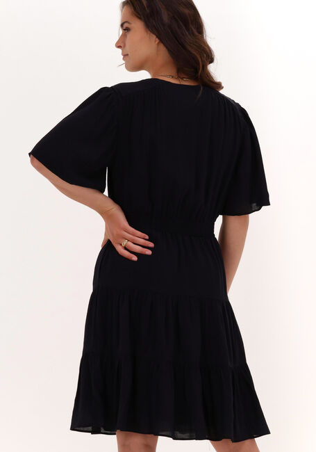 Zwarte SCOTCH & SODA Mini jurk MIDI-LENGTH PANELED DRESS WITH GATHERING DETAILS - large