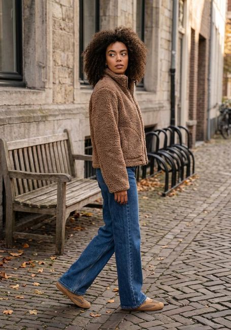 Blauwe SELECTED WOMEN Wide jeans SLFWIDE BEA-KORI MW JEANS - large