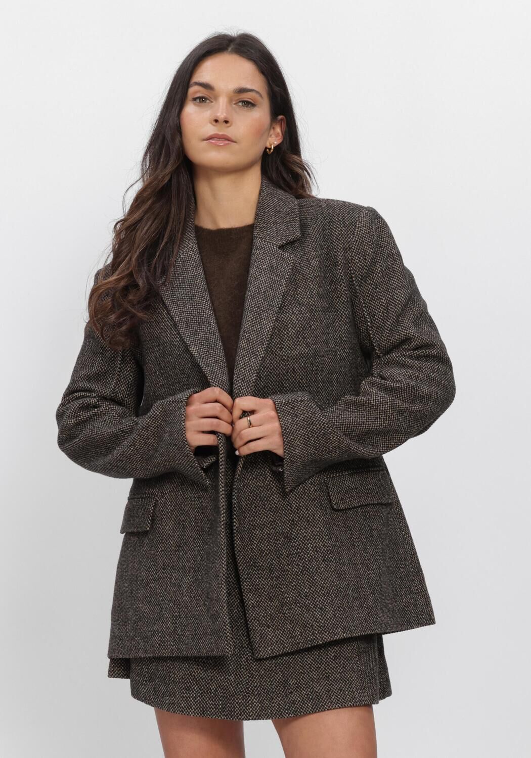 SECOND FEMALE Dames Blazers Emi New Fitted Blazer Bruin
