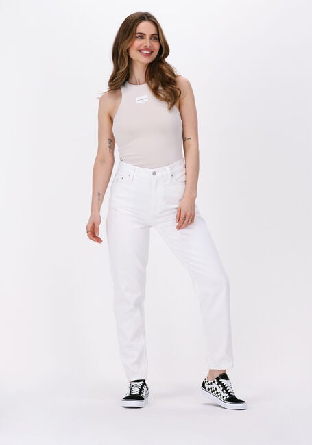 Witte CALVIN KLEIN Mom jeans MOM JEAN - large