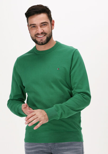 Groene TOMMY HILFIGER Trui 1985 CREW NECK SWEATER - large