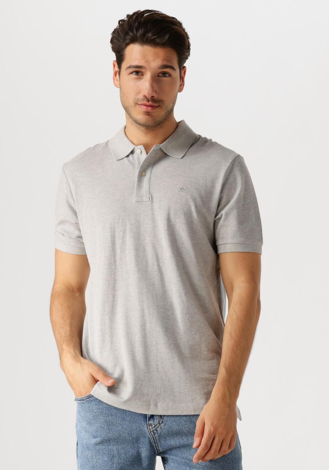 Scotch & Soda T-shirt Scotch & Soda Core Piqué Polo Grijs