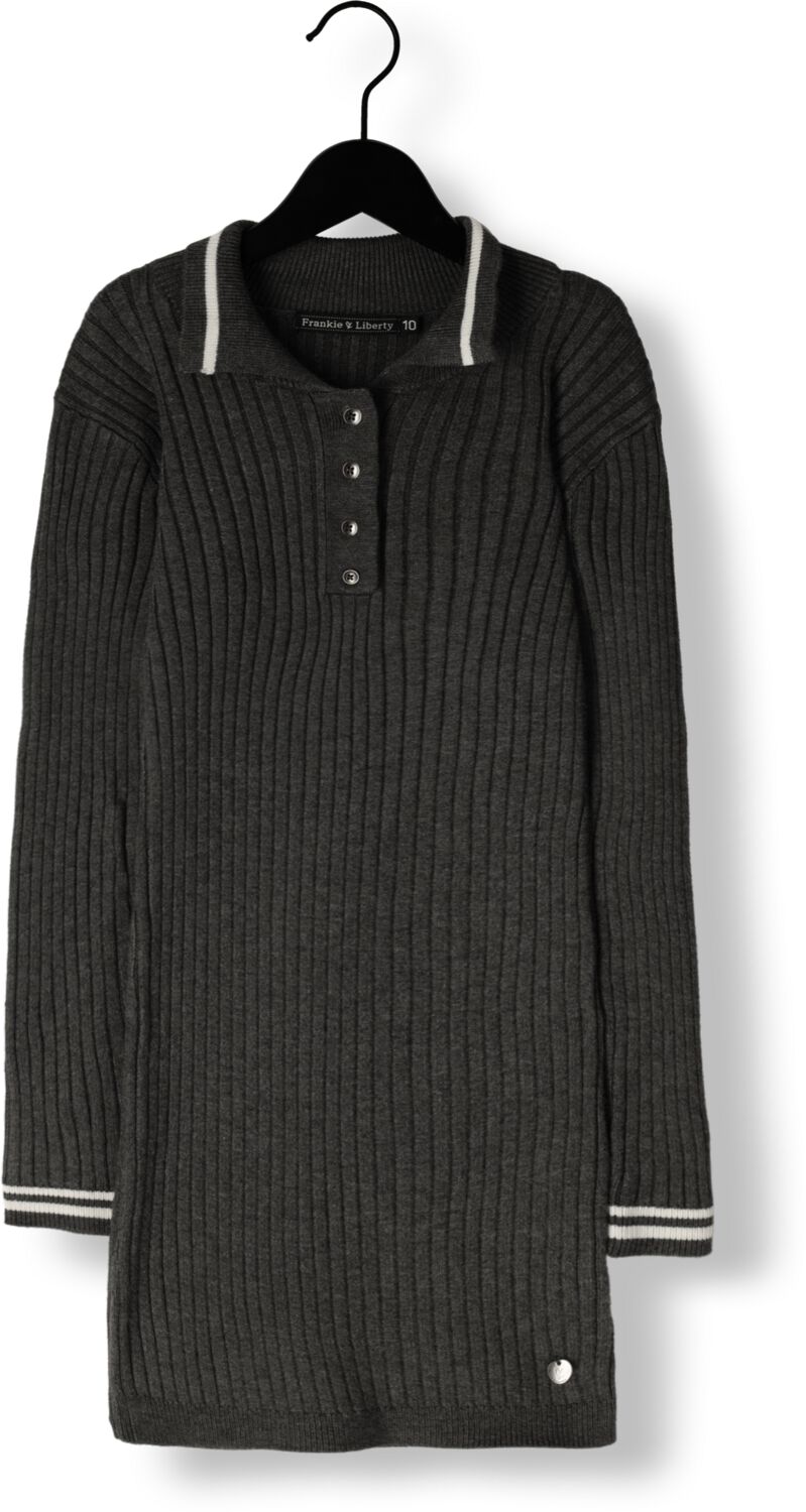 FRANKIE & LIBERTY Meisjes Jurken Paige Knitted Dress Donkergrijs