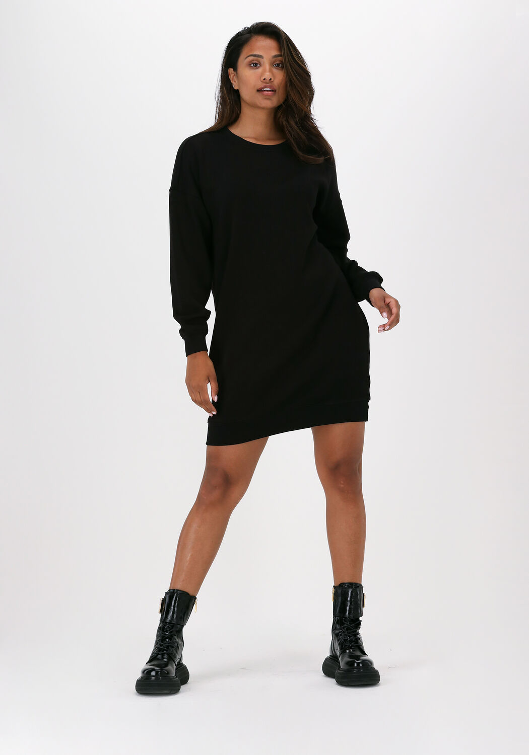 zwarte msch copenhagen mini jurk ima sweat dress