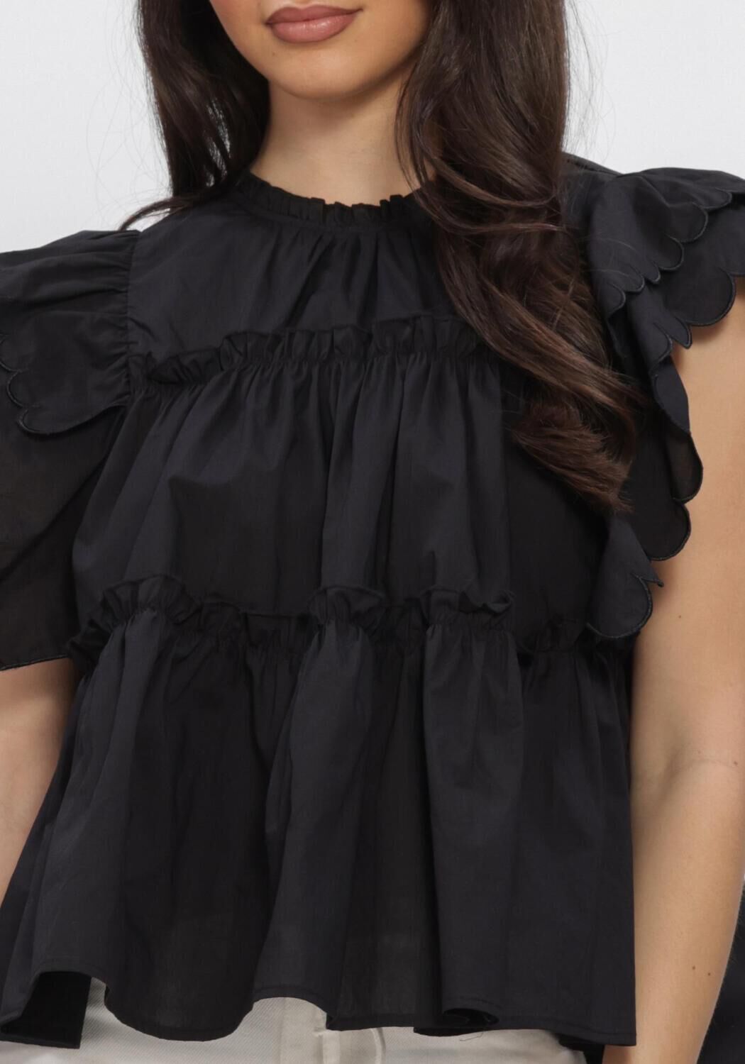 Zwarte OBJECT Top OBJHOPE S/L TOP - large