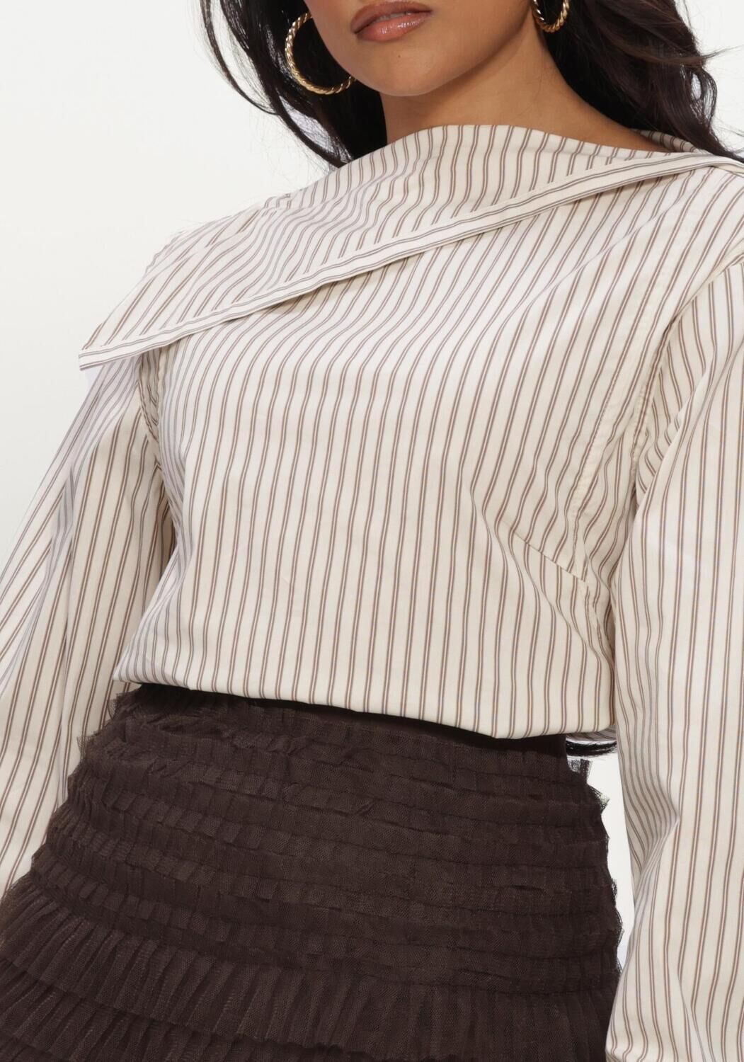 Gebroken wit CO'COUTURE Blouses DALMACC ASYM BUTTON BLOUSE - large