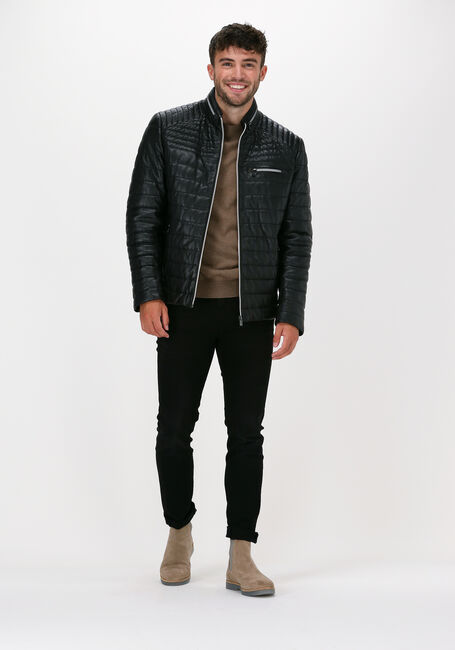 Zwarte MILESTONE Leren jas TERENZIO - large